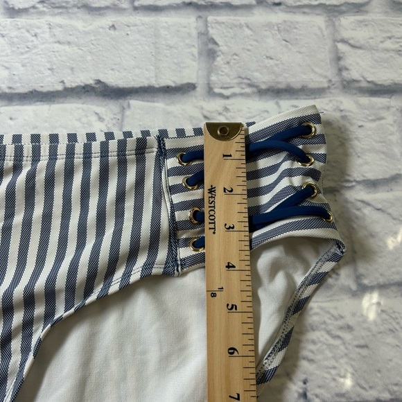 Nautical Navy/White Striped Tankini 2 Piece Swim Suit. Size 2X. #fishermancore - Picture 6 of 12